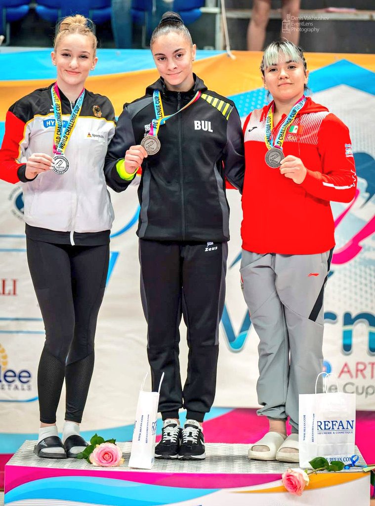 Alexa Moreno gana medalla de bronce en Copa del Mundo de Gimnasia Artística