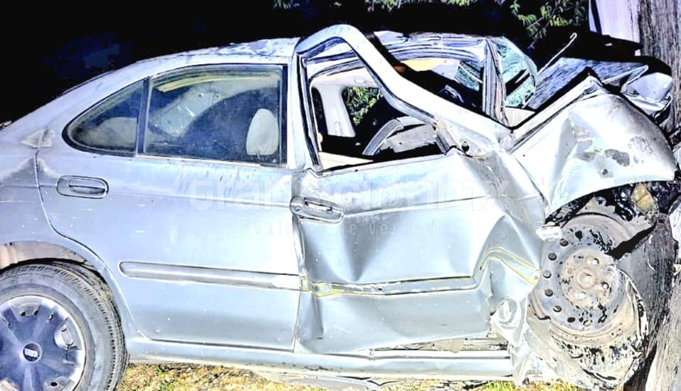 Fatal accidente en el Libramiento Apizaco-Huamantla deja un hombre prensado sin vida en su vehículo