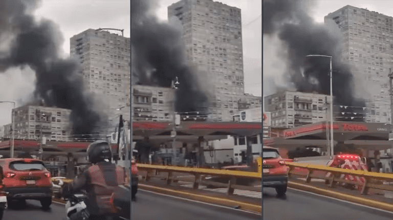 Edificio en Azcapotzalco, CDMX, explota y se incendia